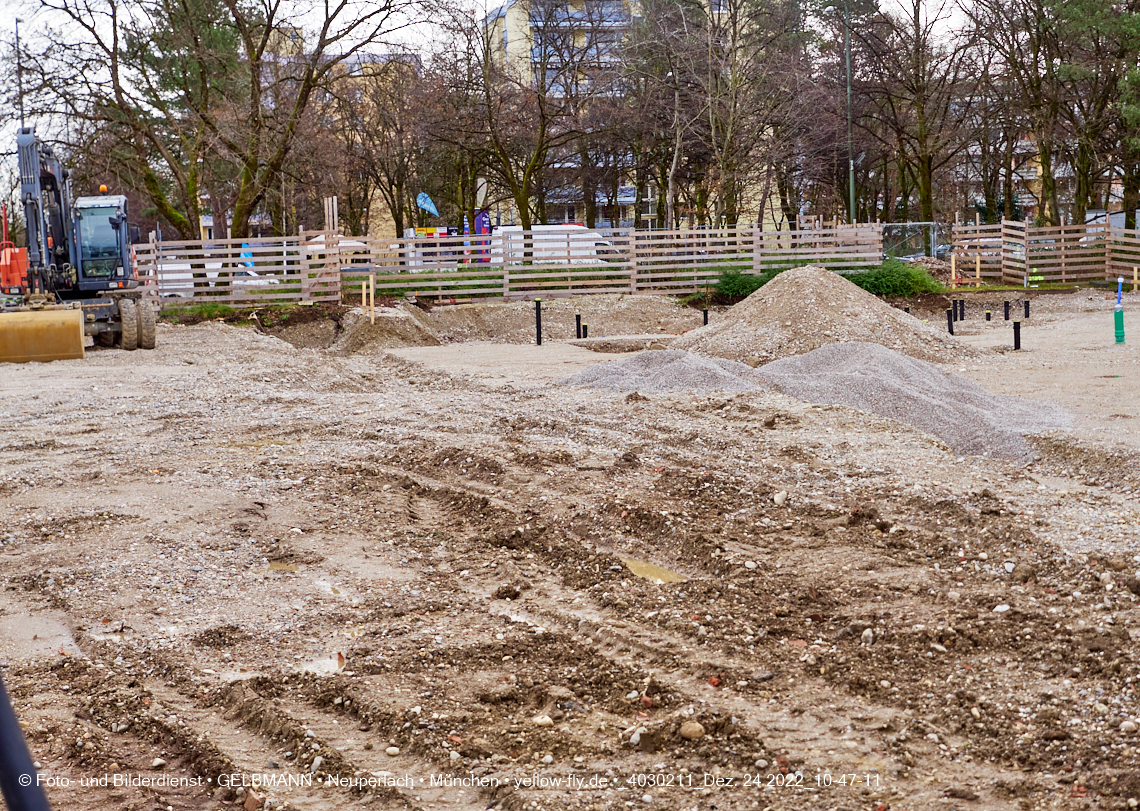 24.12.2022 - Baustelle an der Quiddestraße Haus für Kinder in Neuperlach